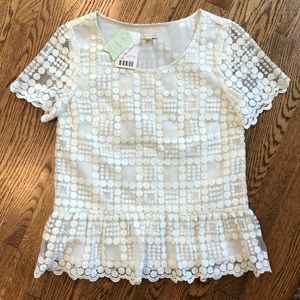 Anthropologie peplum top